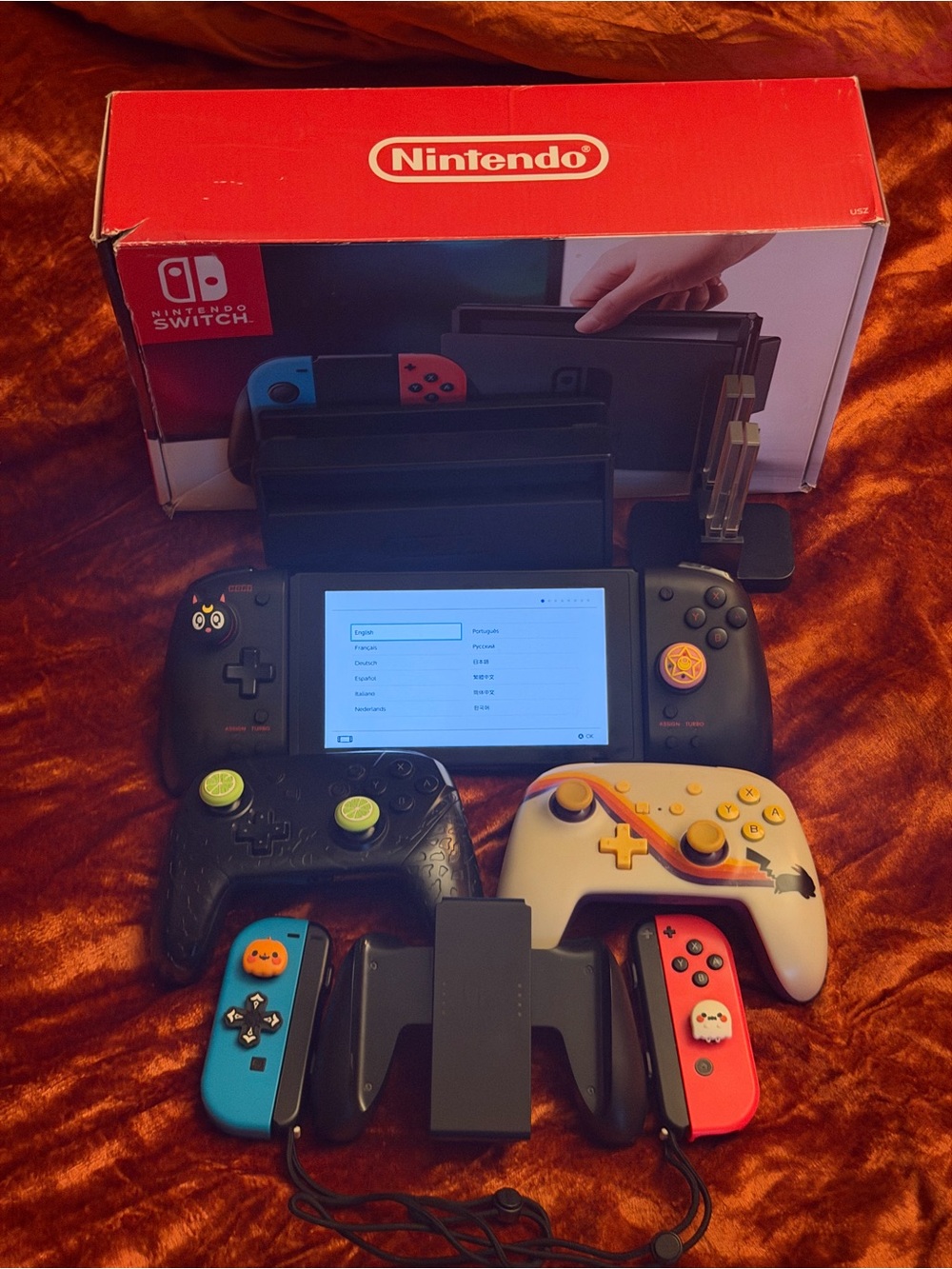 Nintendo switch v2 + accessories and game kit